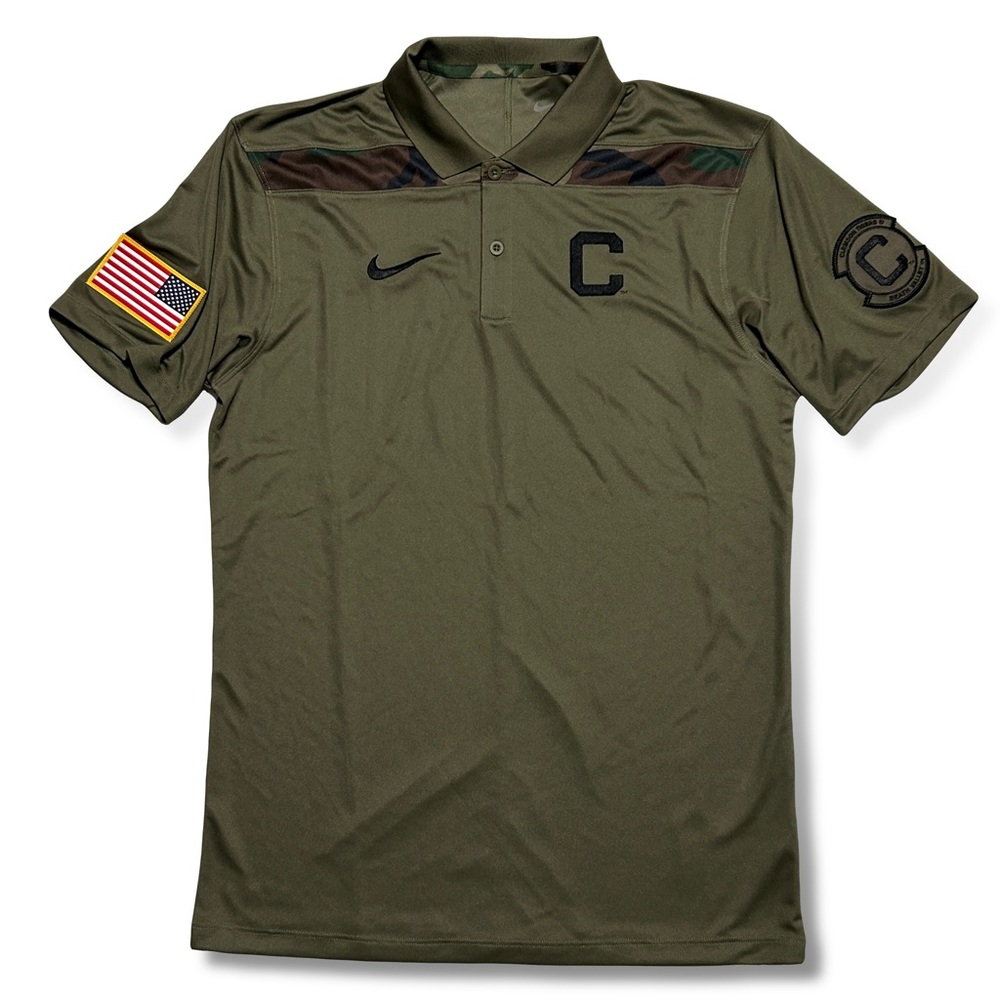 Nike Clemson Tigers Military Appreciation Green Polo Shirt Men's Size Small NWOT